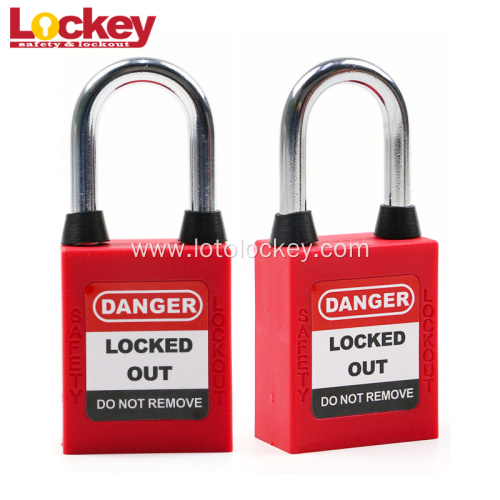 Colourful Padlock Dustproof Steel Shackle Safety Lockout